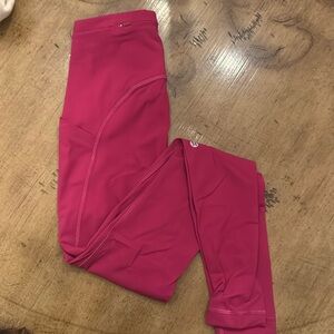 Lululemon leggings with pocket, size 0